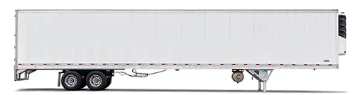 1999_HT2021_RfrSingle_Right A white Hyundai Translead HT ThermoTech refrigerated trailer, representing the company's investment and introduction of innovative reefer trailer technology (reefer truck, refer truck).