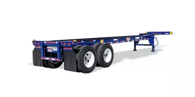 Chasis-Cutout Silhouette of Hyundai Translead Chassis shown from rear view.