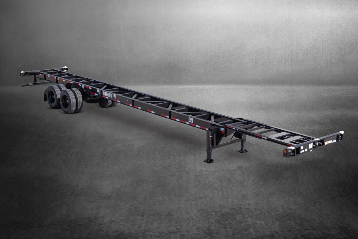 The 53' Gooseneck Chassis from Hyundai Translead is the longest option offered.