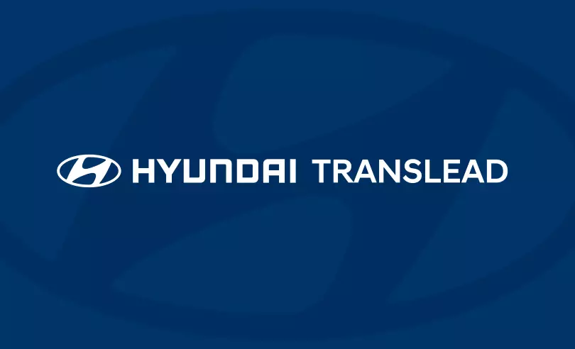 Hyundai Translead logo on blue background